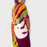 Roos - Vestido Casual com Estampado de Folhas Coloridas