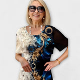 Barbara - Vestido Brisa de Flores de Verão