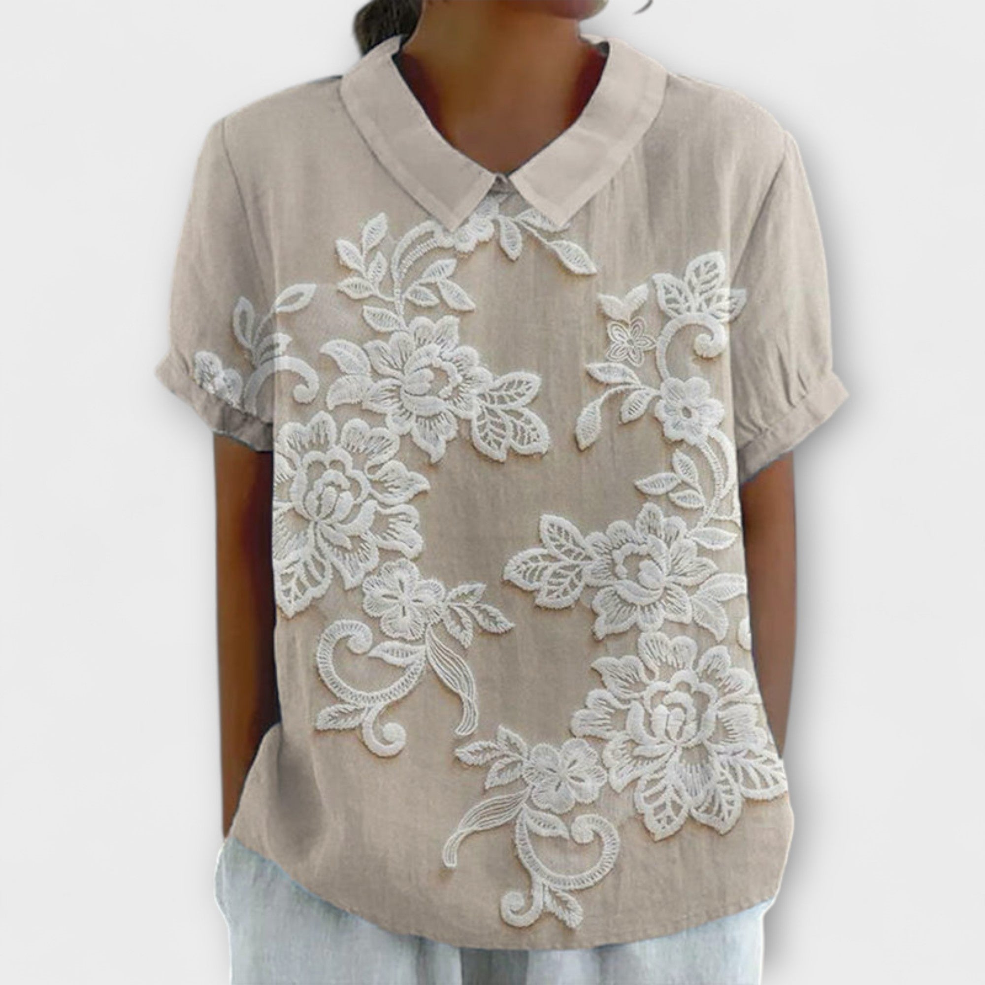 Emma - Camisa com Estampa Vintage