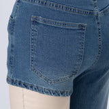 Astra - Calções de Denim assimétricos e trendy com alça de ombro