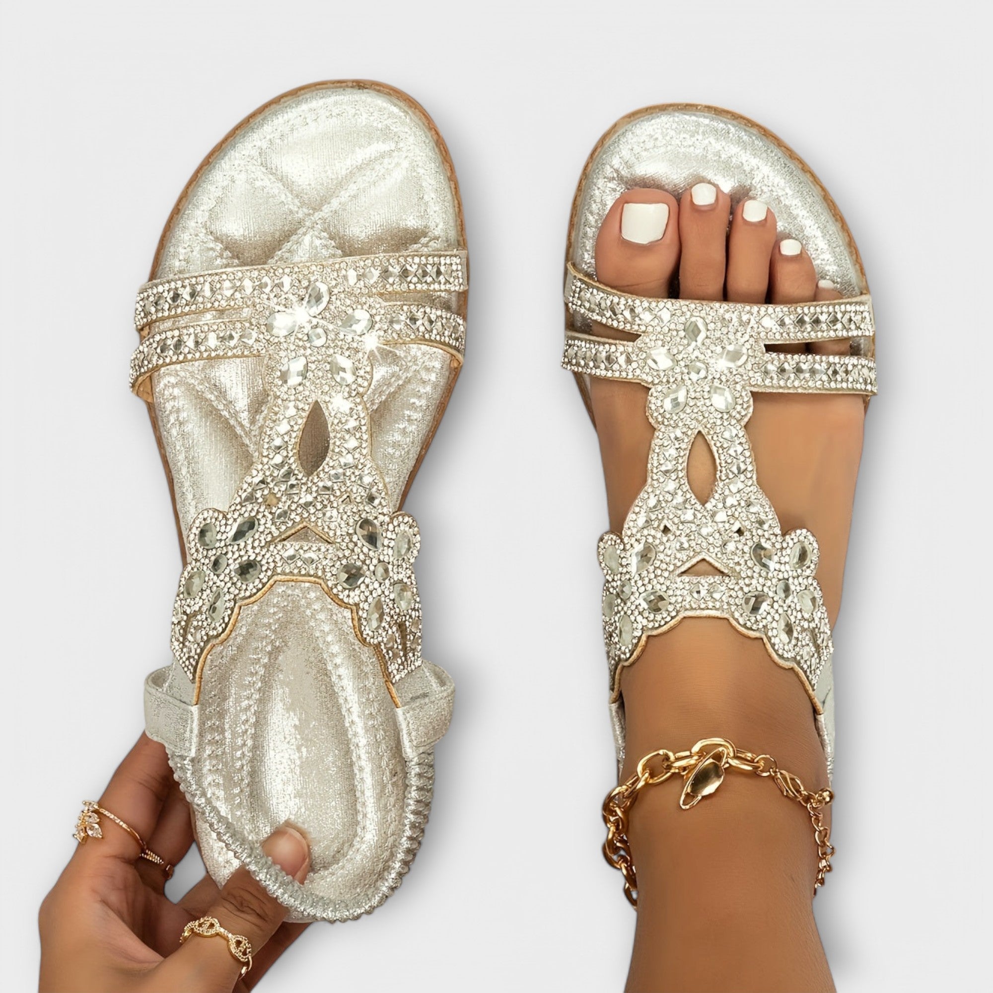 Rosalie - Sandálias Ortopédicas em Estilo Boho