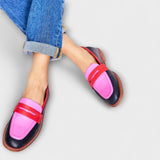 Briar – Sapatilhas com biqueira redonda, em cores contrastantes