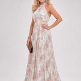 Guinevere | Vestido Midi Fluido com Padrão Floral