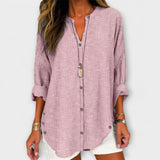 Luzia™ | Blusa com padrão de riscas clássico