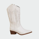 Botas de Cowboy Ocidentais em Couro