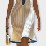 Ellena - Elegante Vestido Midi com Cauda de Peixe