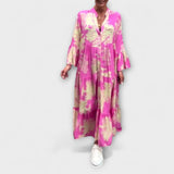 Nerina - Elegante Vestido Floral-Maxi