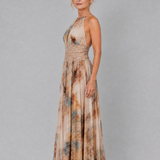 Elavenue | Vestido Maxi com Alças e Cintura de Renda