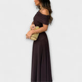 Meadow - Toledo Vestido Maxi de Malha de Um Ombro