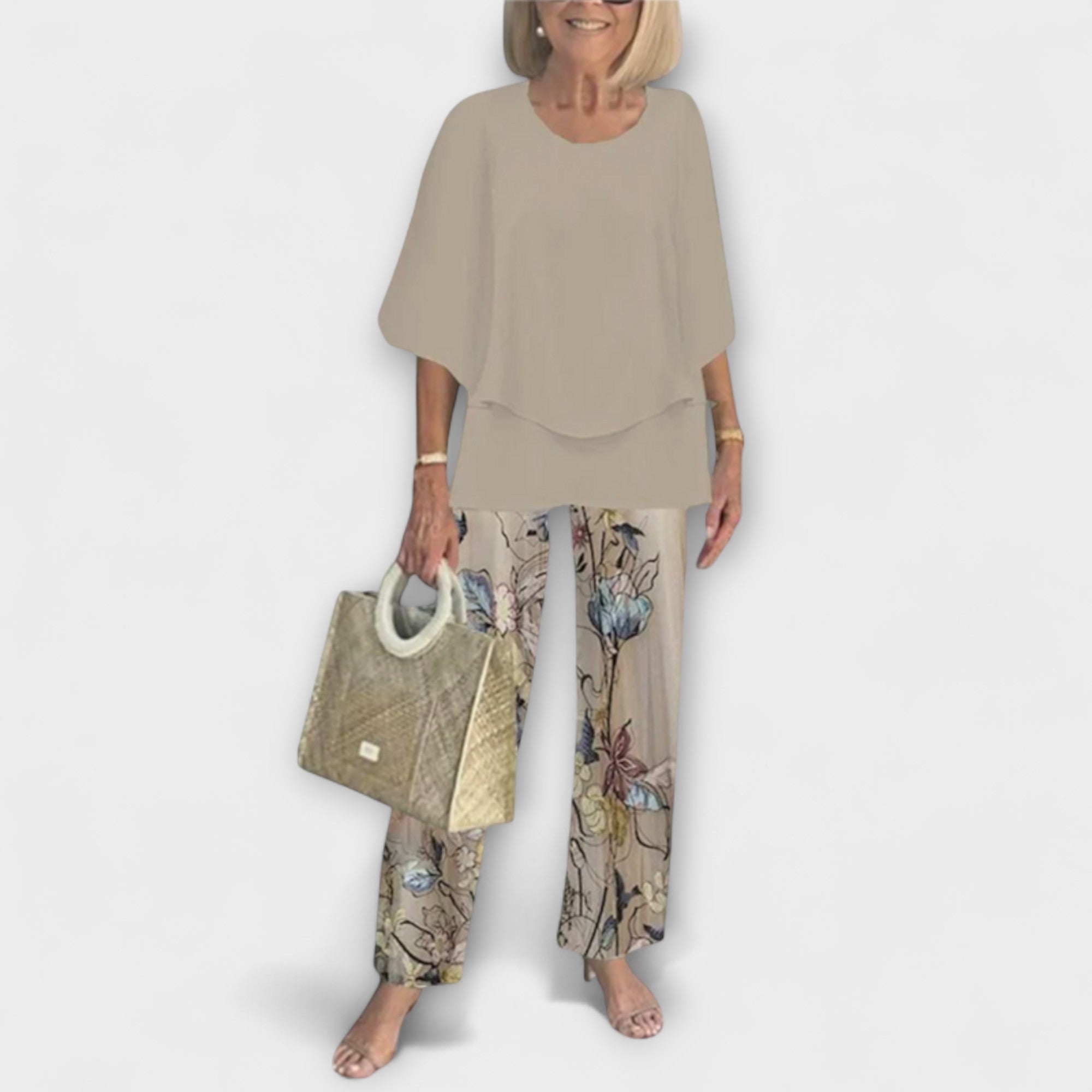 Rosamund - Conjunto Moderno com Blusa Confortável e Calças