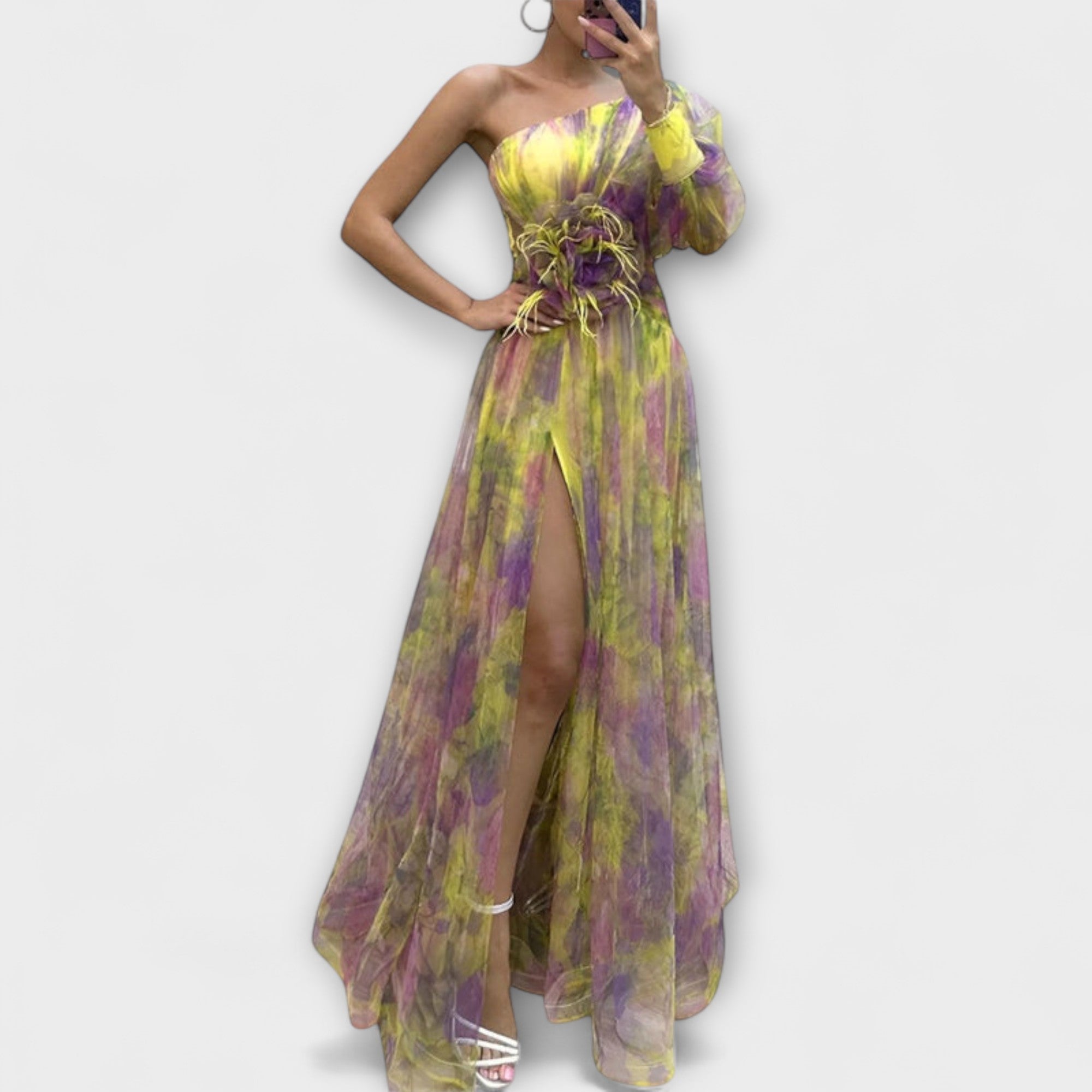 Minna – Vestido Maxi Amelie Assimétrico