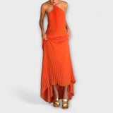 Poppy - Vestido Elegante com Decote Plissado
