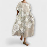 Olivia - Vestido Elegante com Padrão de Flores