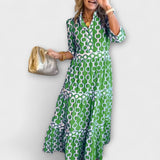 Juliette - Vestido Midi com Padrão de Correntes