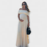 Amara - Vestido Maxi para Grávidas com Pregas