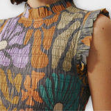 Vestido Midi Botânico Multicolorido
