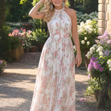 Guinevere | Vestido Midi Fluido com Padrão Floral