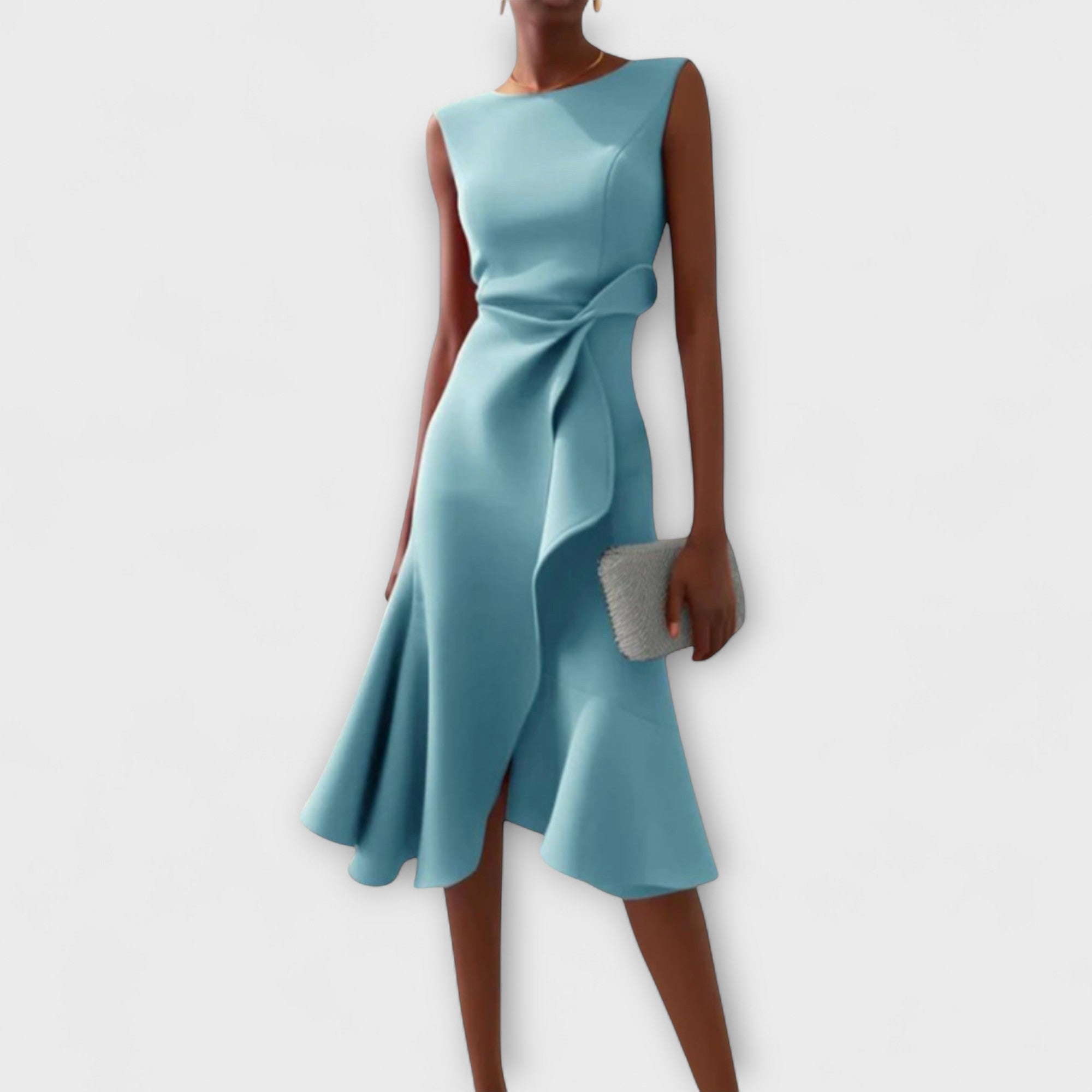 Juliette – Vestido Midi Assimétrico Drapado