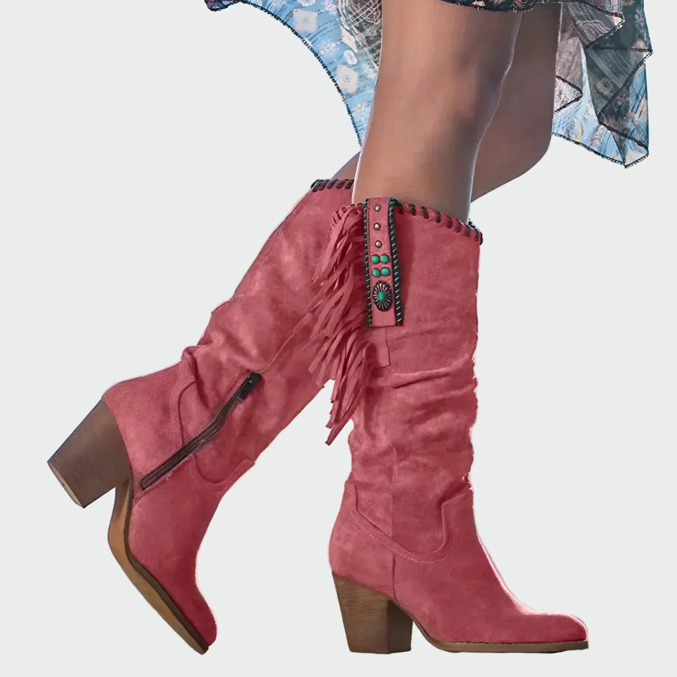 Botins de pele confortáveis