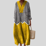 Vestido de Verão Lisonjeiro com Estampa