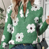 BLOOM | Pullover com gola de fecho éclair