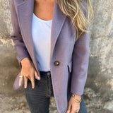 ROSIE | Casaco Casual com Mangas Longas e Lapela