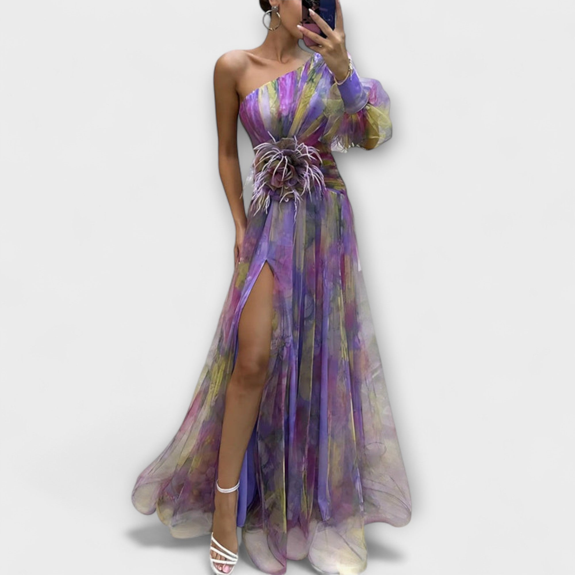 Minna – Vestido Maxi Amelie Assimétrico