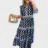 Juliette - Vestido Midi com Padrão de Correntes