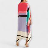 Elenora - Kaftan geométrico com corte solto