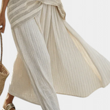 Isaura - Conjunto Elegante de Linho