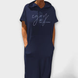Daisy - Vestido com Capuz Relaxado