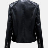 Elfi | Jaqueta Biker Curta em Amarelo Sol