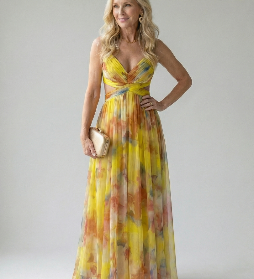Isel | Vestido Maxi Soft Wrap