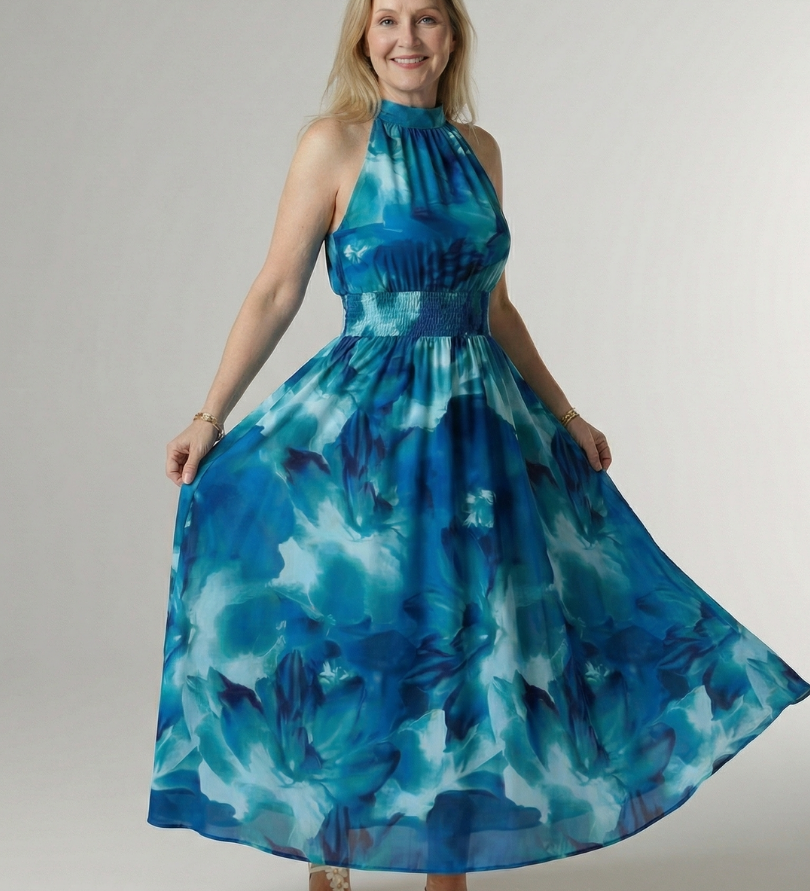 Sylin | Vestido Midi com Alças Reunidas