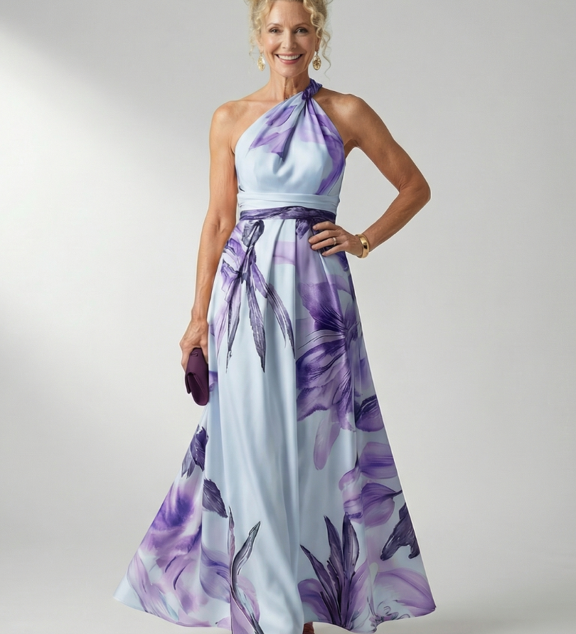 Amiel | Vestido Maxi Floral Leve