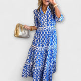 Juliette - Vestido Midi com Padrão de Correntes