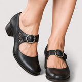Clara - Elegantes Sapatos de Salto Alto em Couro Sintético
