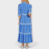 Juliette - Vestido Midi com Padrão de Correntes