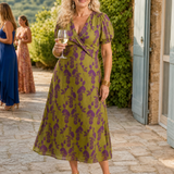 Virel | Vestido Midi de Design Floral Relaxante