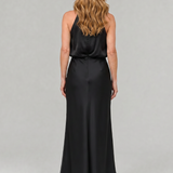 Nopal | Vestido Midi Sem Mangas com Decote Drapado