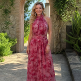 Avien | Vestido Midi com Decote Halter
