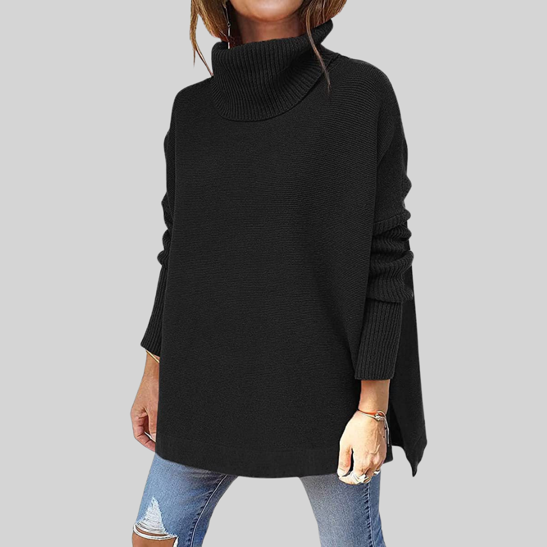 ANNELISE I Pullover Oversize com Gola Alta