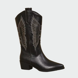 Botas de Cowboy Ocidentais em Couro