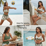Maren | Conjunto de Tankini-Biquíni e Cover-Up em Três Peças