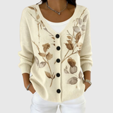 Cardigan de malha confortável com botões