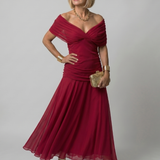 Calen | Vestido Midi Off-Shoulder