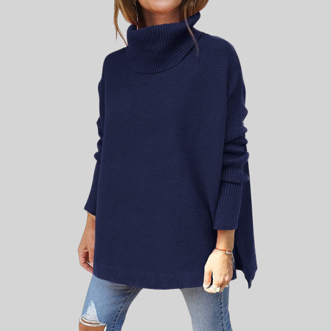 ANNELISE I Pullover Oversize com Gola Alta