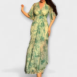Lana - Elegante Vestido Floral com Decote em V