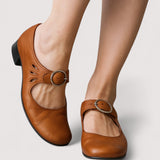Clara - Elegantes Sapatos de Salto Alto em Couro Sintético