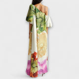 Melodia - Vestido Maxi Floral Assimétrico